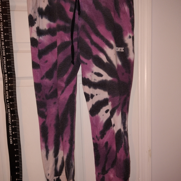 Newly Listed Mint Victoria's Secret Pink Tye Die Joggers Mint - Picture 9 of 12